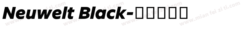 Neuwelt Black字体转换